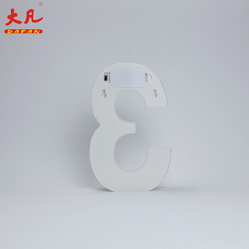 3 Shape LED Alphabet Lamp Plastic Letter Light Sign For All Festivals,Wedding,Party Decorative Night Light