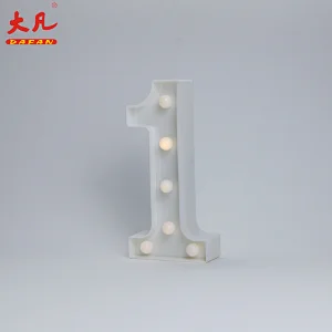1形状LED字母灯塑料字母灯标志为所有节日，婚礼，党装饰夜灯