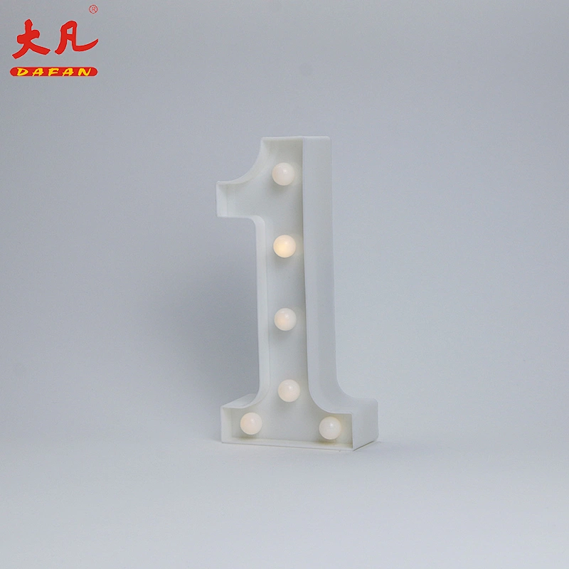 1 Shape LED Alphabet Lamp Plastic Letter Light Sign For All Festivals,Wedding,Party Decorative Night Light