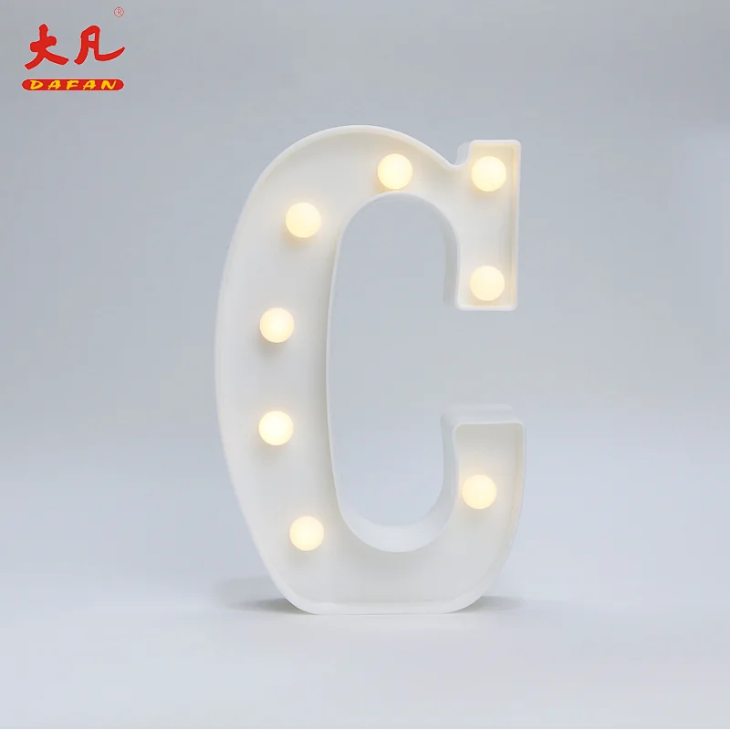 C led灯装饰婚礼照明词灯led信件灯标志字母