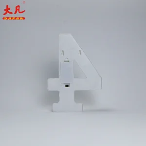 4形状LED字母灯塑料字母灯标志为所有节日，婚礼，党装饰夜灯