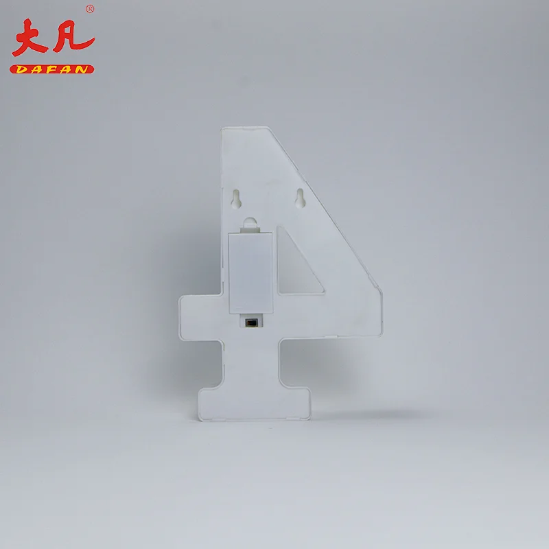 4形状LED字母灯塑料字母灯标志为所有节日，婚礼，党装饰夜灯