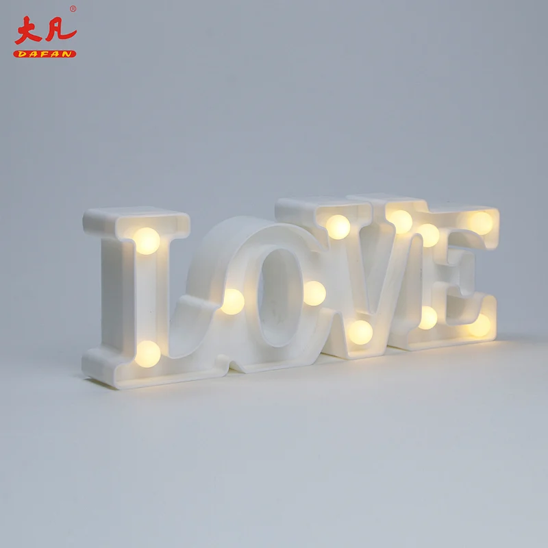 LOVE Shape Christmas letter light decorative led lights festival decoration marquee letter lights signs