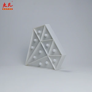 Diamond birthday wedding marquee plastic light battery decoration led light cube solar letter box light wedding marquee