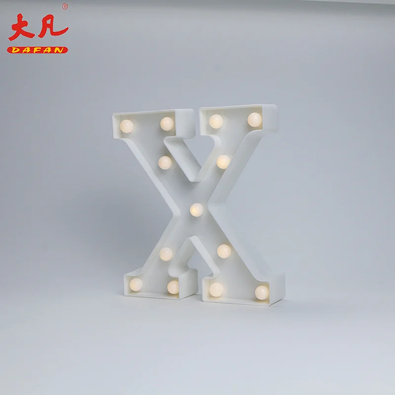 X led灯桌装饰室灯太阳能信箱灯3d字母标志