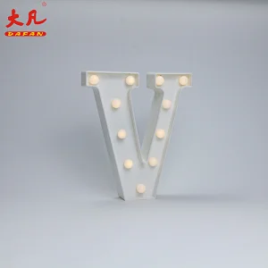 V形LED字母板电池供电LED灯led圣诞灯婚庆灯宴会厅装饰灯