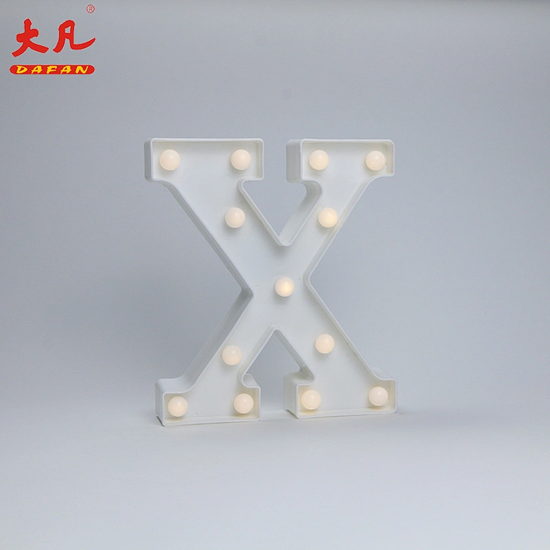 X led light table decoration room light solar letter box light 3d letter sign