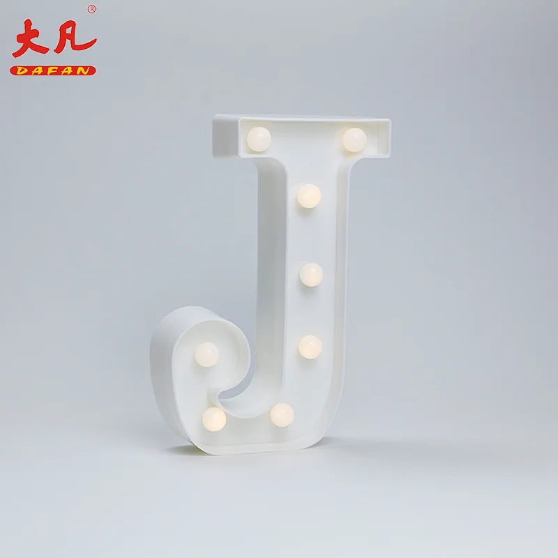 J圣诞节led灯室光环与字母设计塑料灯3d led字母标志