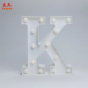 K表装饰led家居照明电池led灯字母字母字灯