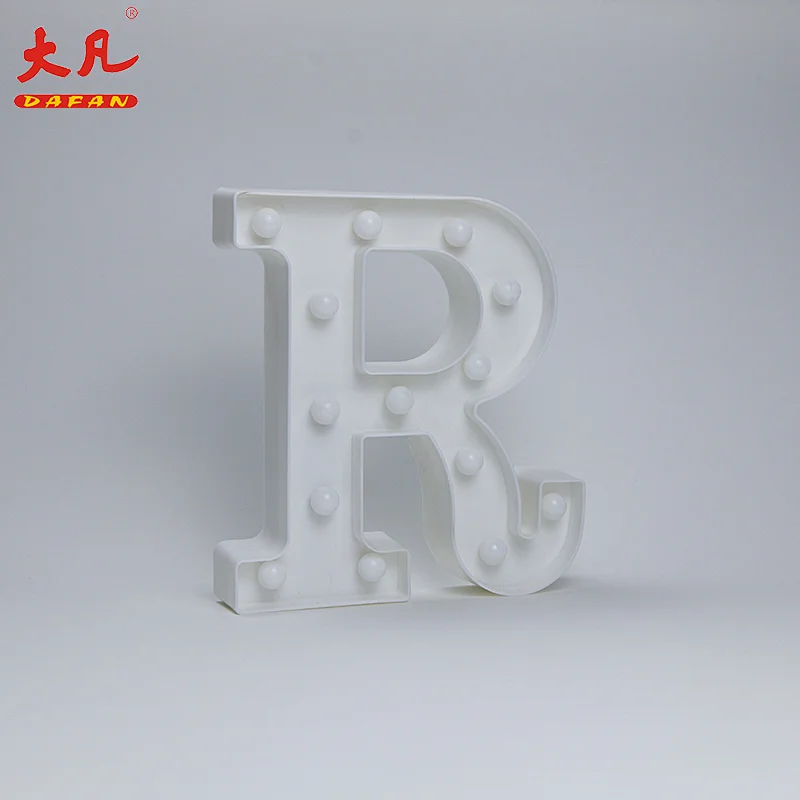 R电池供电的led灯设计灯圣诞装饰led字母标志字母灯