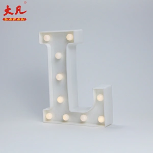 L Christmas decoration light battery operated led lamp plastic light box word light