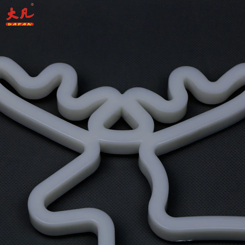 Wholesale battery operated standing night led neon deer light for room decoration double sided outdoor led open sign