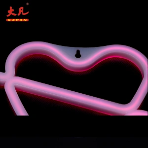 neon sign china heart shape usb battery marquee light Christmas festival decoration wedding neon sign