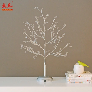 High grade artificial tree waterproof white led Christmas shinning decoration led flower tree lights