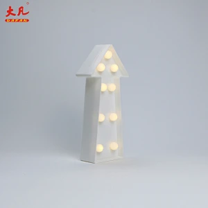 Arrows shape baby night light wedding marquee light letters marquee acrylic letter beads