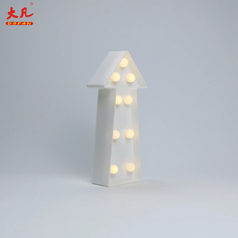 Arrows shape baby night light wedding marquee light letters marquee acrylic letter beads