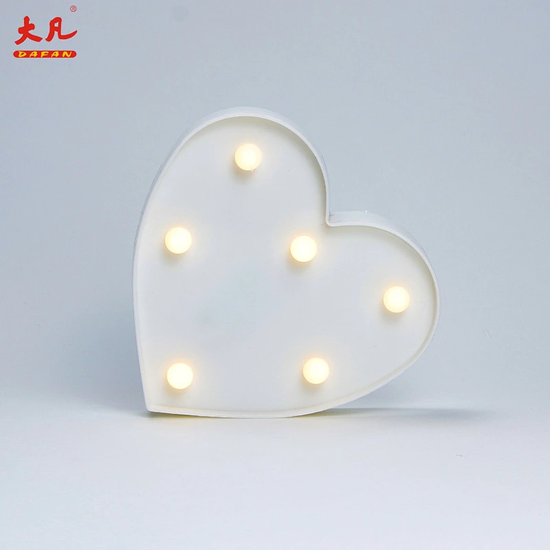 Heart indoor lamp cheap table lamp battery operated room light table decoration wedding marquee