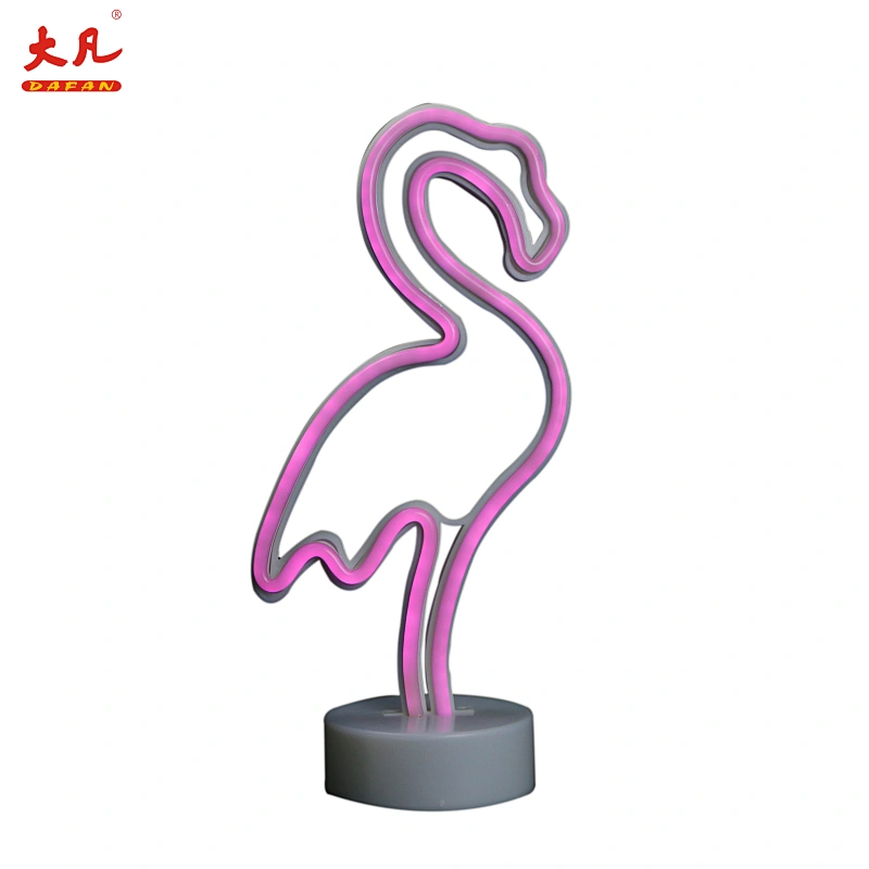 LED flamingo neon led sign neon table lamp hotel bedside room lamp party marquee letter