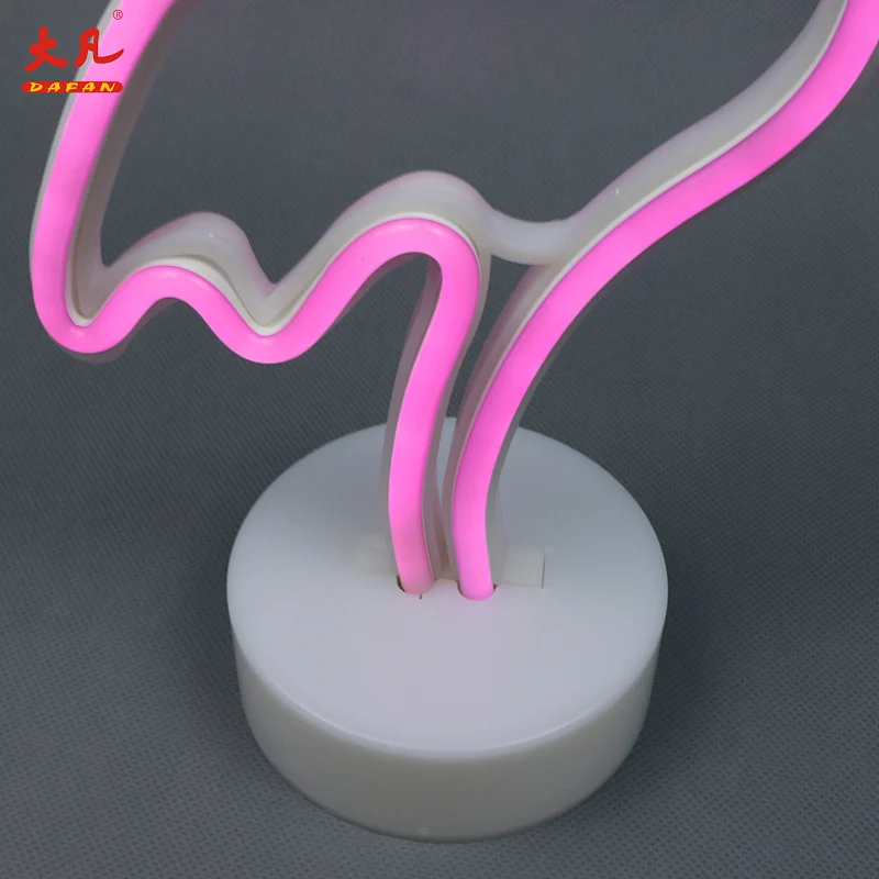 LED flamingo neon led sign neon table lamp hotel bedside room lamp party marquee letter