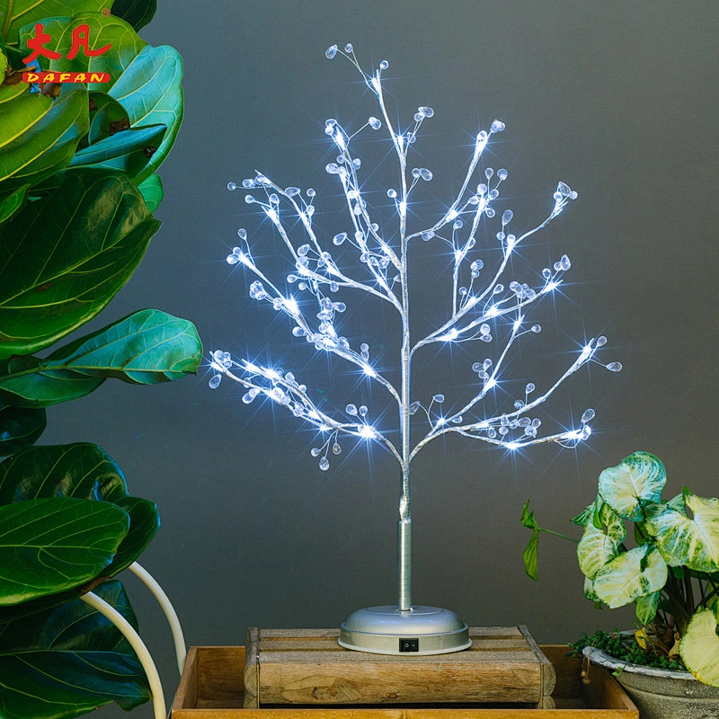 High grade artificial tree waterproof white led Christmas shinning decoration led flower tree lights