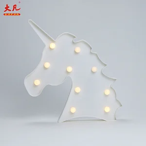 Christmas decoration clear plastic marquee baby lamp unicorn marquee light marquee wedding