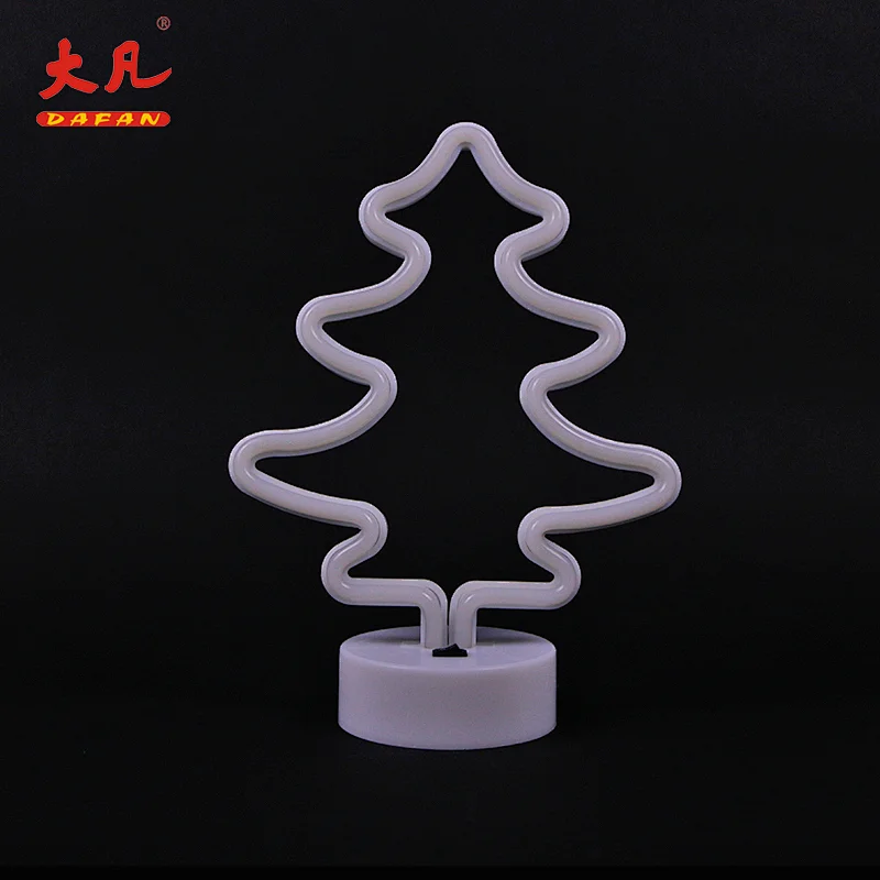 Christmas tree shape led usb letter jewelry marquee lights room table lamp usb led neon sign
