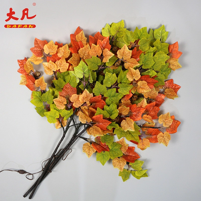 artificial small plant bonsai red maple trees landscaping room decoration tree pot