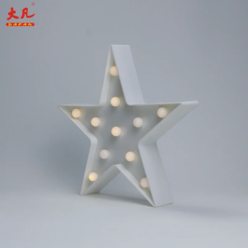 星星塑料灯led圣诞装饰led塑料面板灯pvc选框字幕灯
