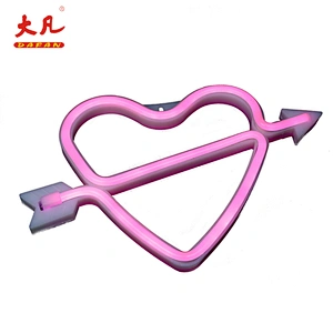 neon sign china heart shape usb battery marquee light Christmas festival decoration wedding neon sign