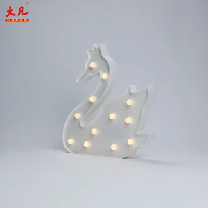 亚克力字母珠室内灯塑料灯天鹅字母灯