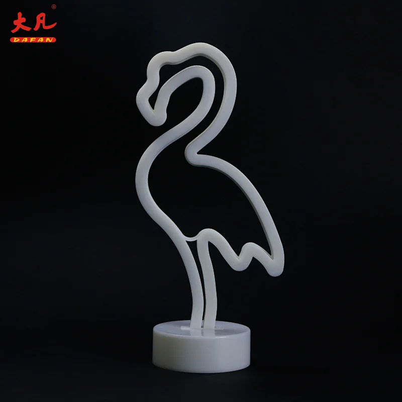 LED火烈鸟霓虹灯led标志霓虹灯台灯酒店床头室灯派对选框字母