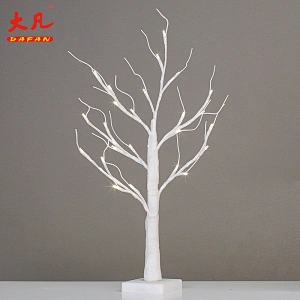 wholesale high grade dusting preparation led artificial yard room tree waterproof birch led indoor Christmas tree lights