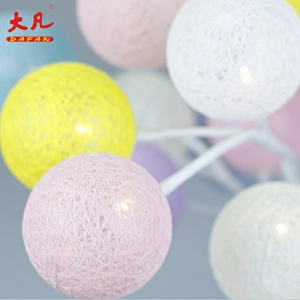 18 LED indoor Christmas decoration LED cotton ball tree lights bonsai tree plant plastic tree