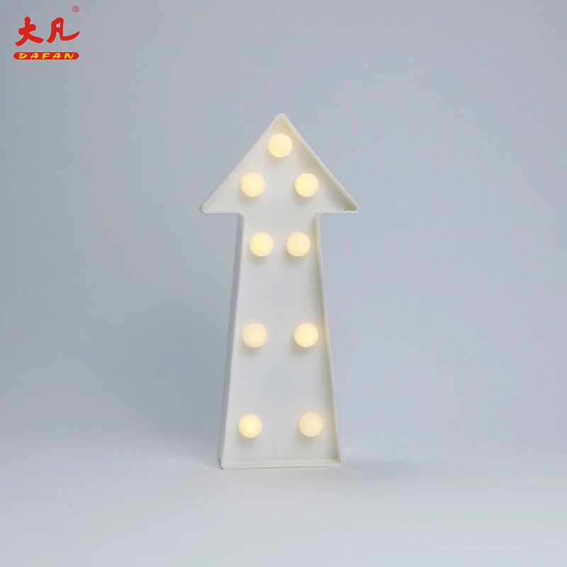 Arrows shape baby night light wedding marquee light letters marquee acrylic letter beads
