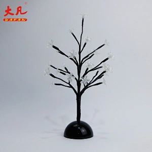 led battery operated light up plastic decorative artificial cherry blossom bonsai lighting flower tree light