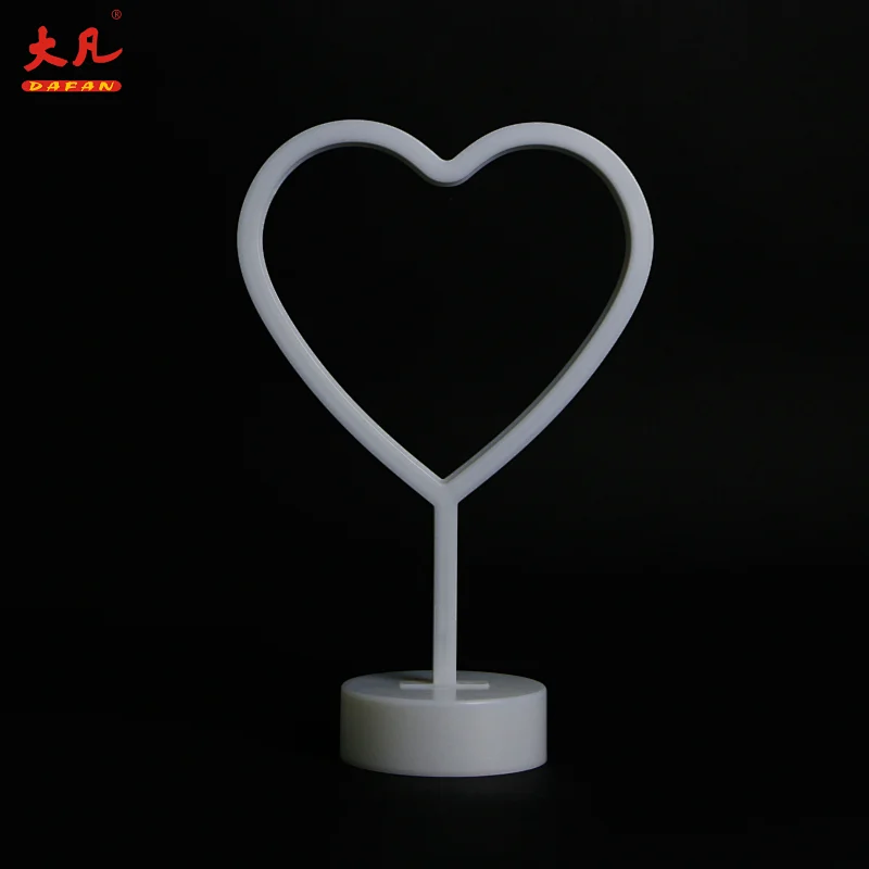 love shape led marquee neon table light decoration usb lamp neon led sign for party wedding