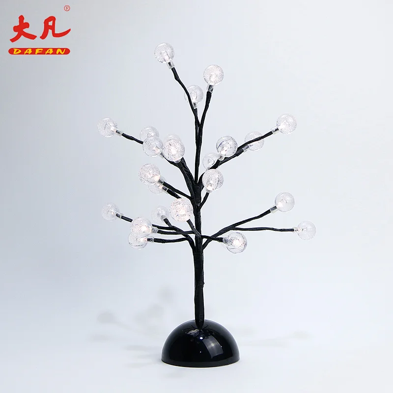 灯泡花树电池led灯装饰圣诞树球美丽led白桦树