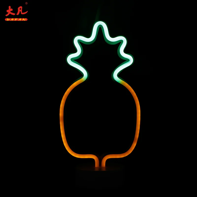 led菠萝霓虹 usb霓虹灯装饰USB霓虹灯室内照明