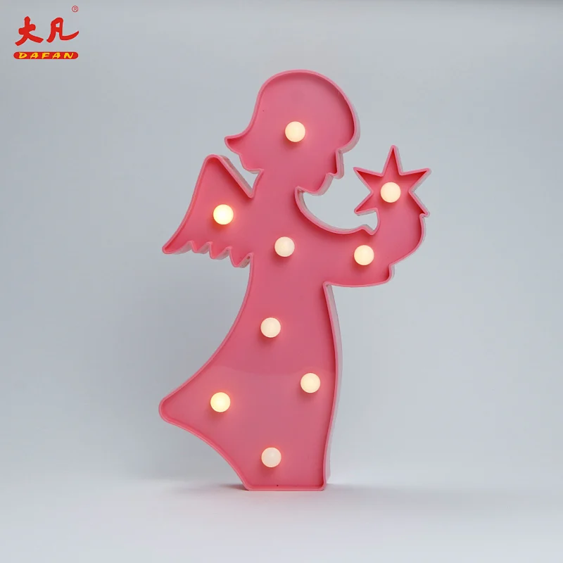 Angel room light festival Christmas decoration marquee decoration marquee wedding light letter board led plastic light