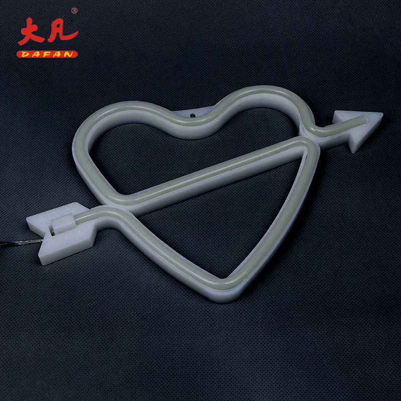 neon sign china heart shape usb battery marquee light Christmas festival decoration wedding neon sign