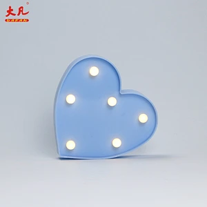 Heart indoor lamp cheap table lamp battery operated room light table decoration wedding marquee