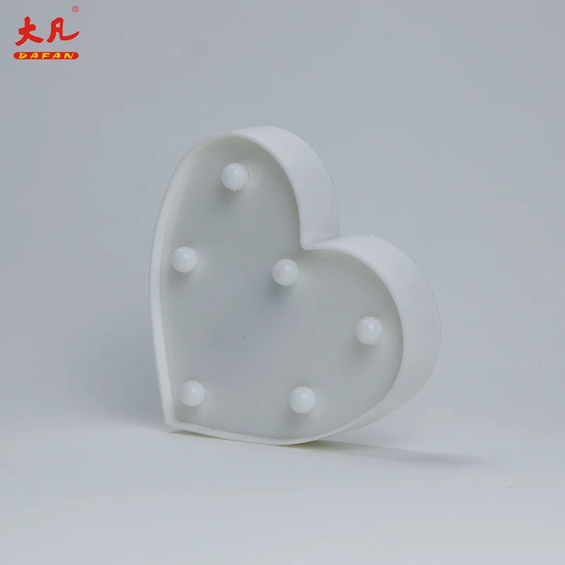 Heart indoor lamp cheap table lamp battery operated room light table decoration wedding marquee
