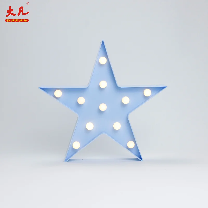 星星塑料灯led圣诞装饰led塑料面板灯pvc选框字幕灯