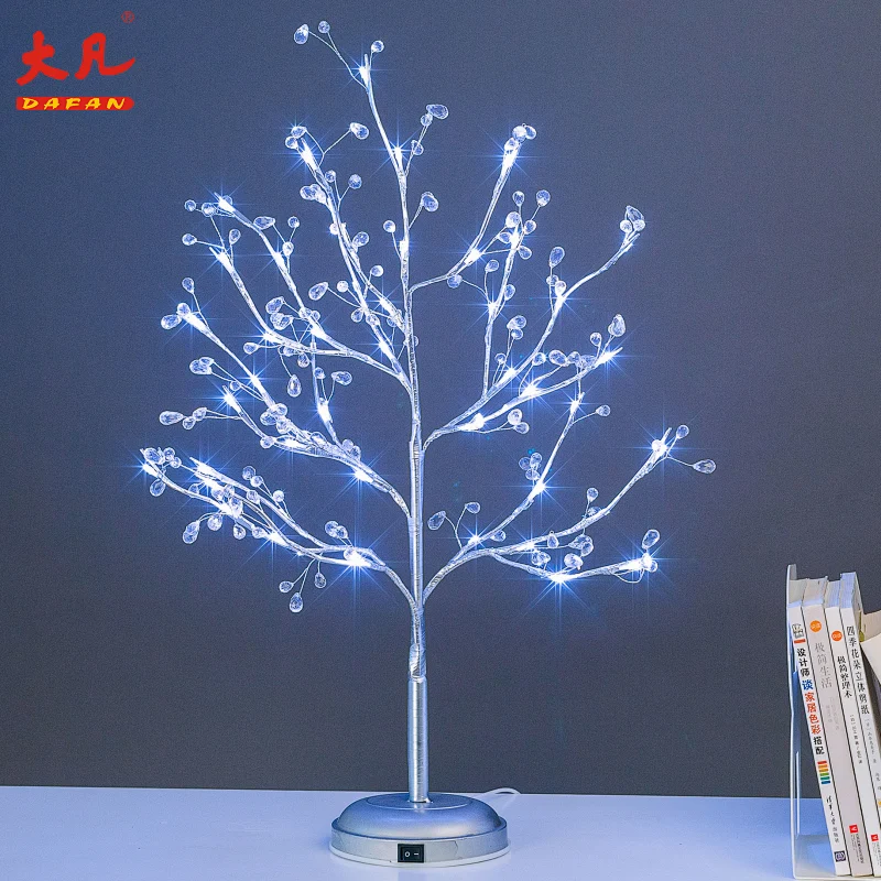 High grade artificial tree waterproof white led Christmas shinning decoration led flower tree lights