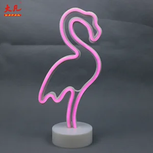 LED火烈鸟霓虹灯led标志霓虹灯台灯酒店床头室灯派对选框字母