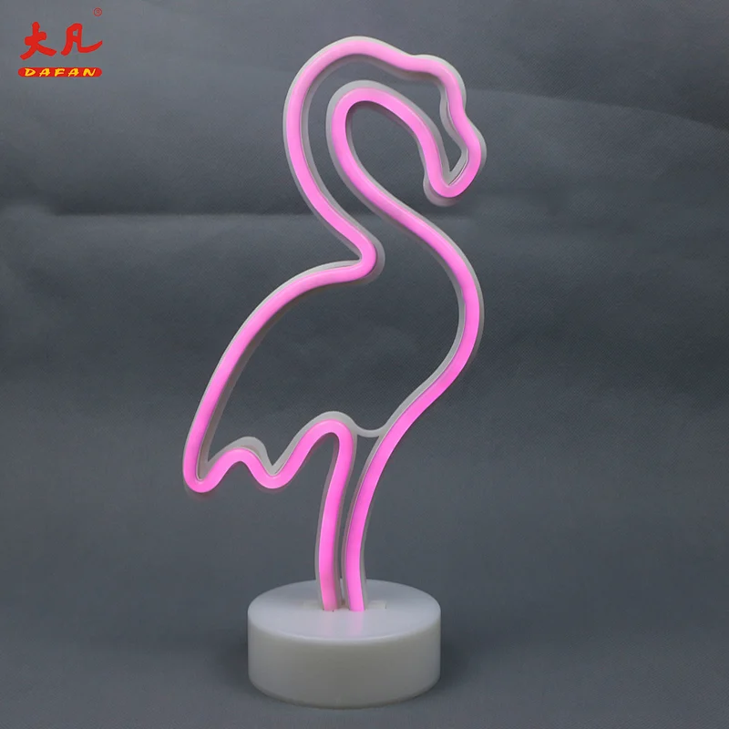 LED flamingo neon led sign neon table lamp hotel bedside room lamp party marquee letter