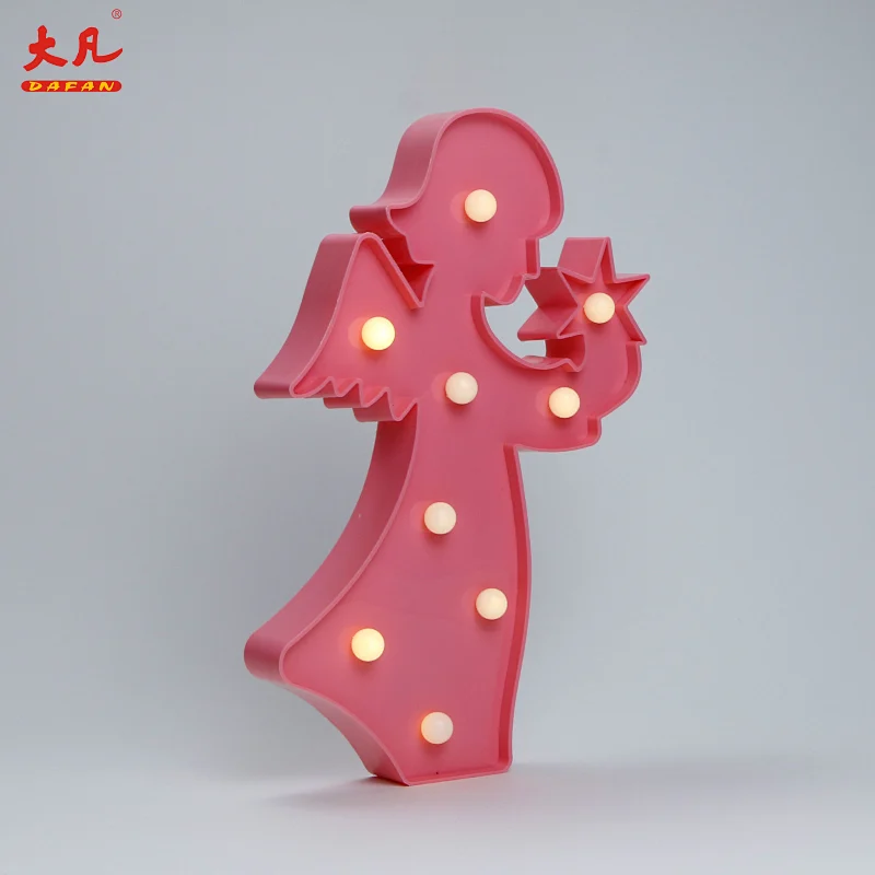 Angel room light festival Christmas decoration marquee decoration marquee wedding light letter board led plastic light