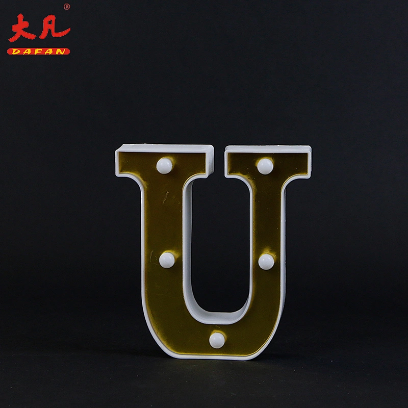 wholesale Christmas party decoration advertising sign plastic alphabet 3d led letter light