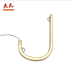 J Christmas letter light letter jewelry mini led neon flex neon table light pvc neon sign