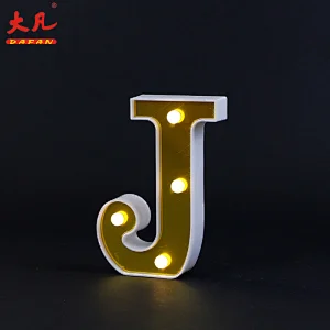 J节led塑料灯室餐桌装饰电池供电led灯